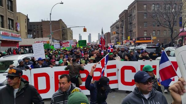 Miles de dominicanos en El Bronx se movilizaron ayer, domingo 22 de enero, en apoyo a la multitudinaria marcha “Fin de la impunidad”. 