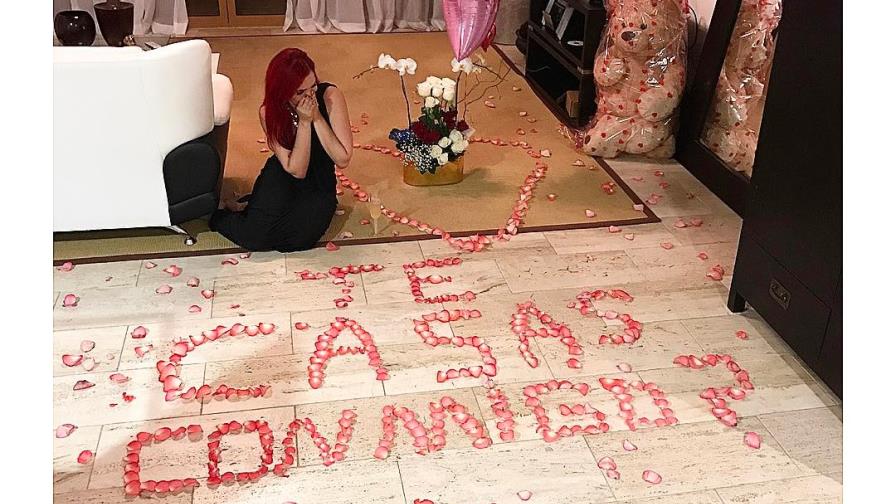 La propuesta de matrimonio de Edwin Encarnación a Karen Yaport 