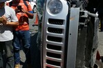 Dos heridos durante accidente en la avenida 27 de Febrero Dos heridos durante accidente en la avenida 27 de Febrero