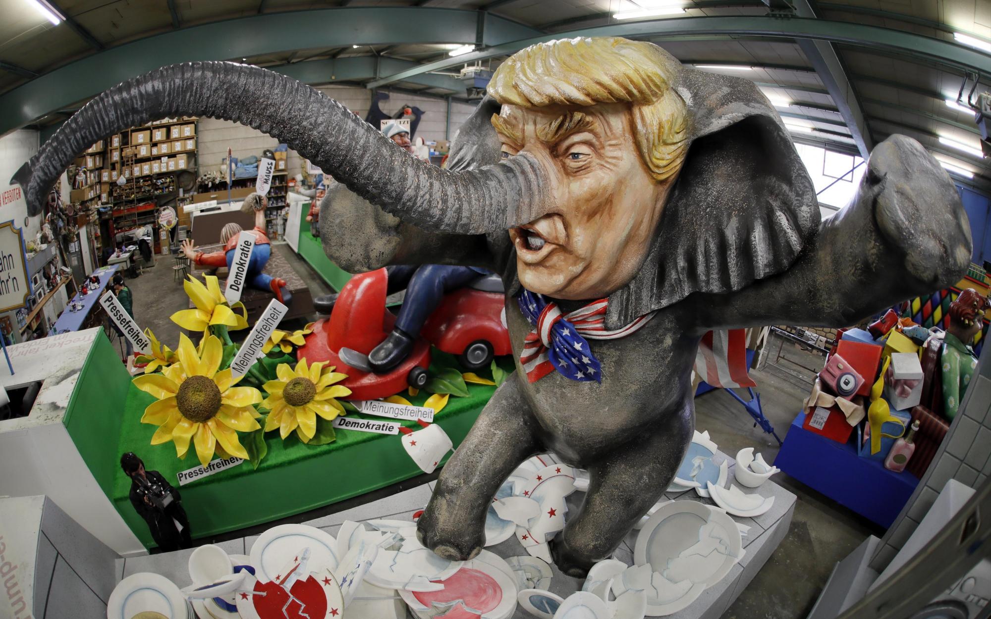 Trump en carnaval alemán 