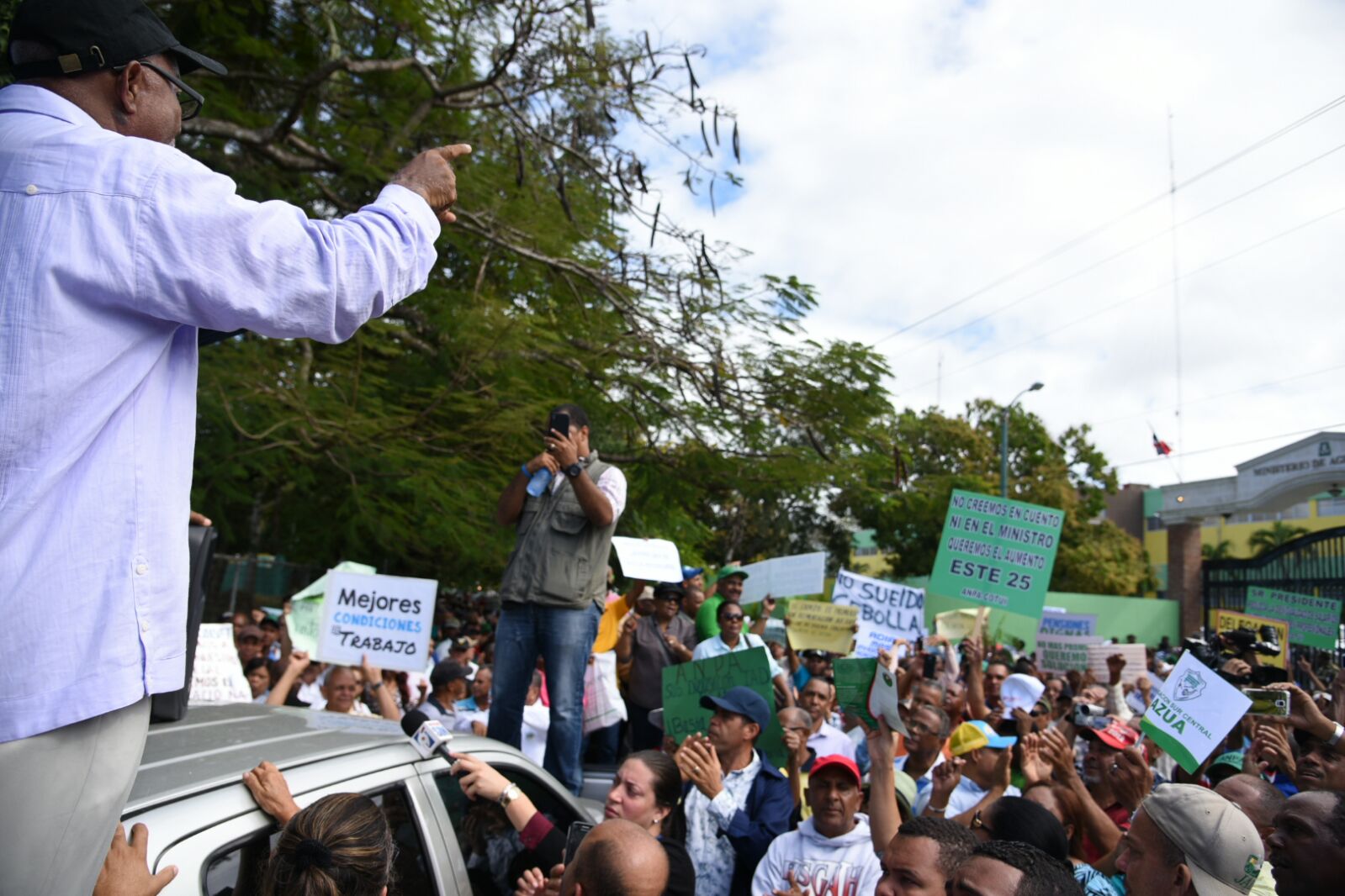 Manifestación de los agrónomos. 