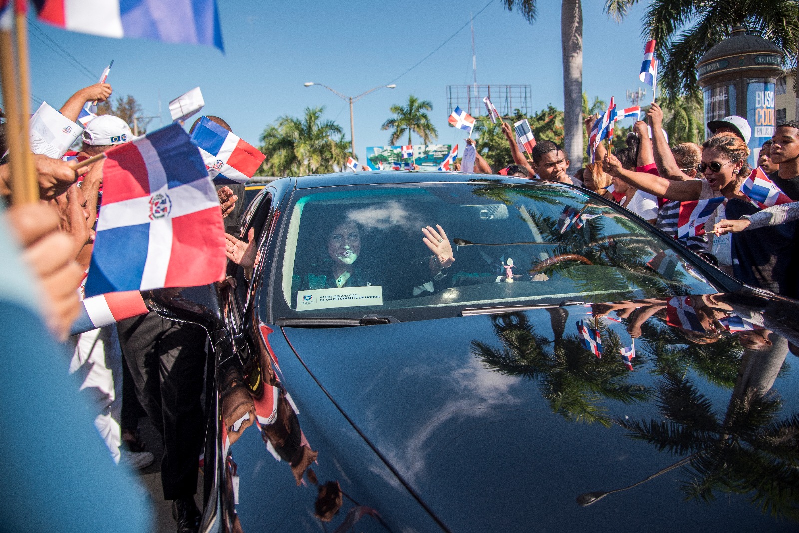 Llegada de la vicepresidenta de la República, Margarita Cedeño de Fernández. 