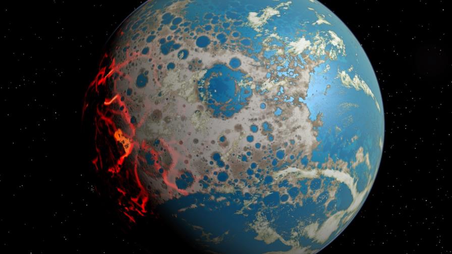 La Tierra pudo tener en sus inicios una superficie sólida y continua