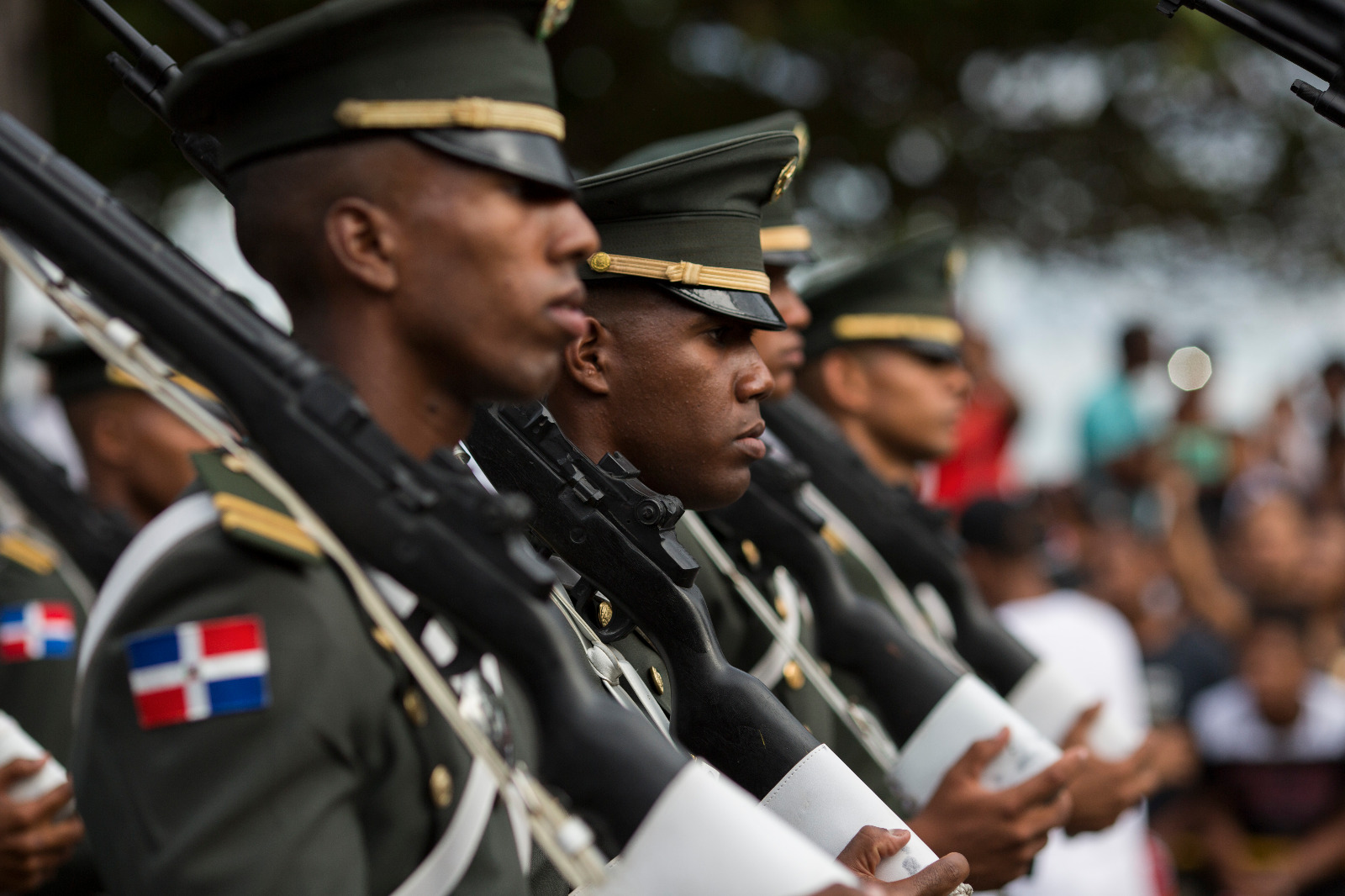 Desfile militar por el 173 aniversario de la independencia de la República Dominicana