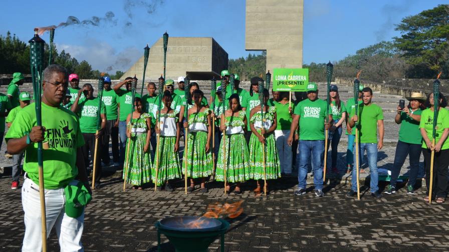 Encienden  la  Llama Verde del Fin de la Impunidad en Capotillo