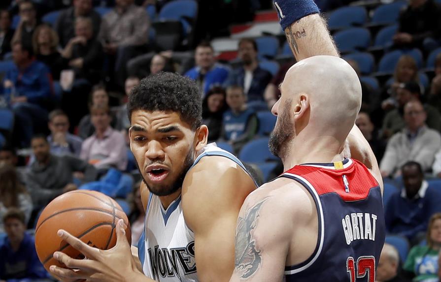 Karl-Anthony Towns destroza a Washington con 39 puntos