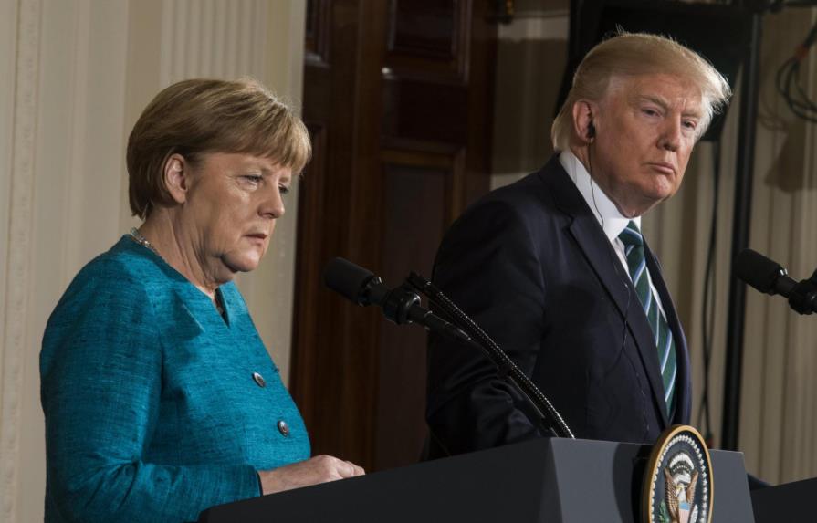 Trump y Merkel en gélida reunión evidenciaron amplias divergencias