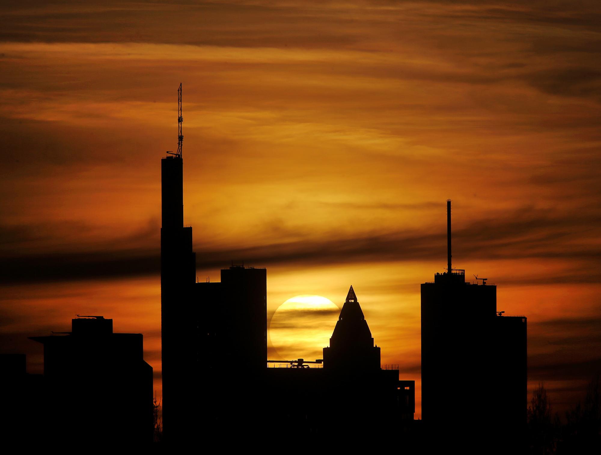 El ocaso en Francfort