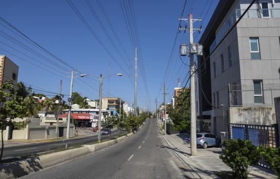 Bajo patrullaje policial en el Distrito Nacional este sábado