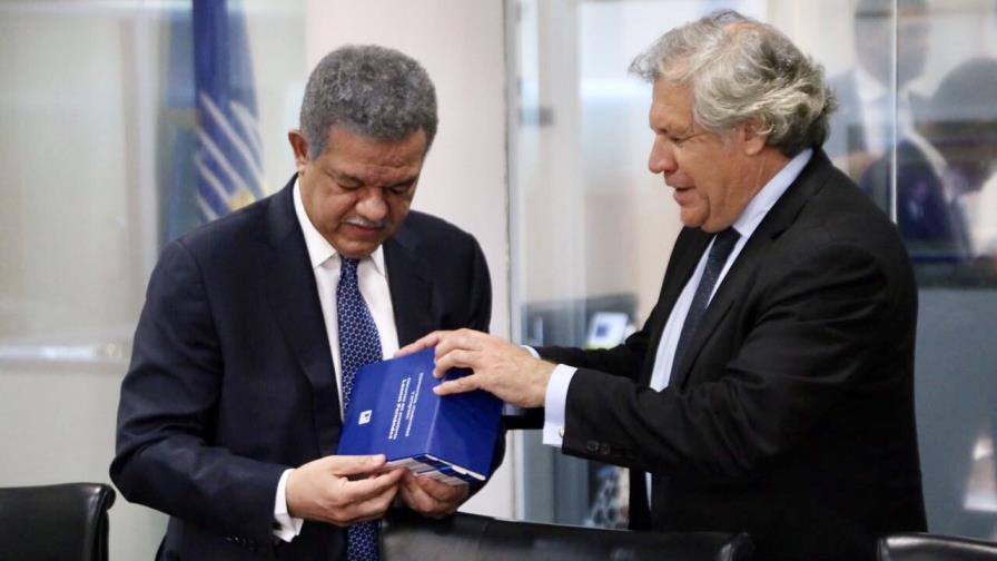 Con la crisis de Venezuela ardiendo, Almagro se reunió con el exmediador Leonel Fernández