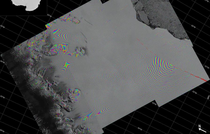 La ESA publica imágenes de la grieta de la plataforma de hielo Larsen C