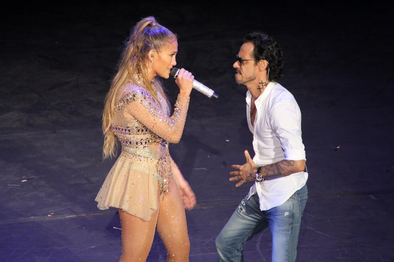 Durante el concierto en Altos de Chavón la artista cantó con su exesposo Marc Anthony