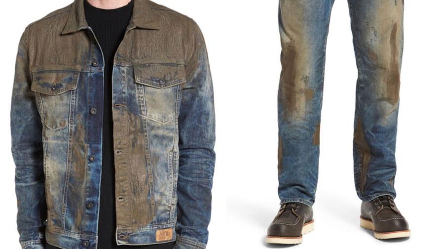 Una marca vende jeans “sucios” por $425 dólares