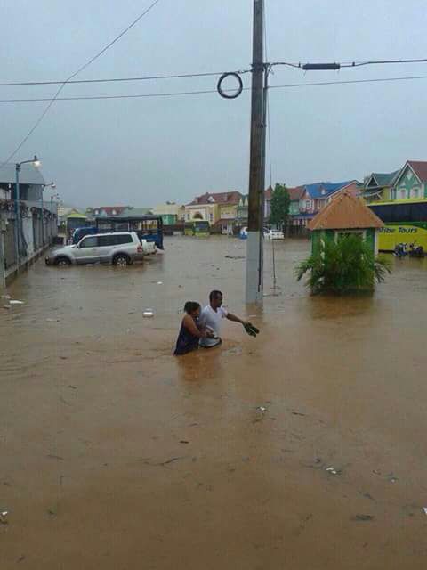Inundaciones en Samaná.