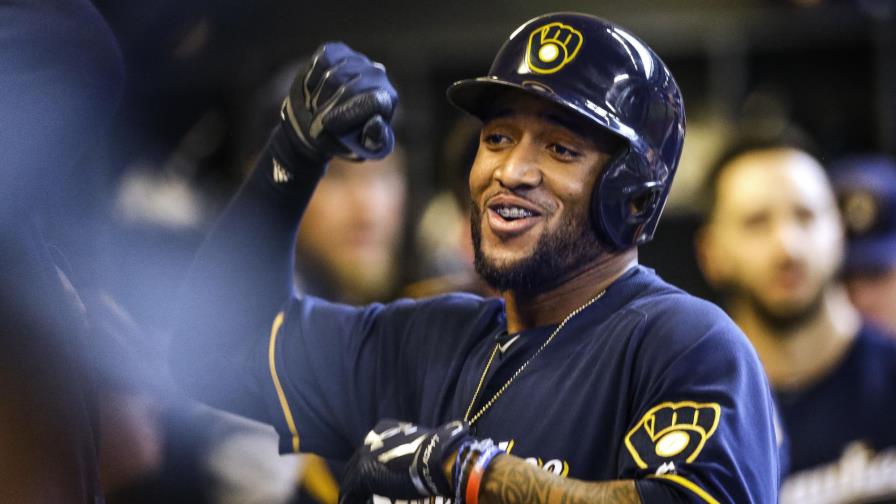 VÍDEO: Con 2 jonrones de Domingo Santana, Cerveceros cortan racha a Bravos