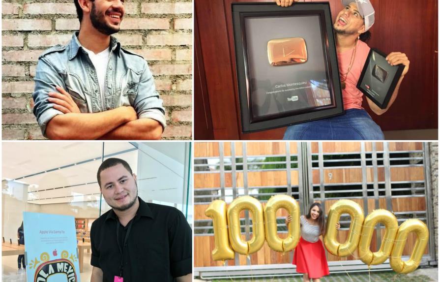 Los dominicanos a los que YouTube les otorgó “El botón play de Oro” tras superar el millón de suscriptores 
