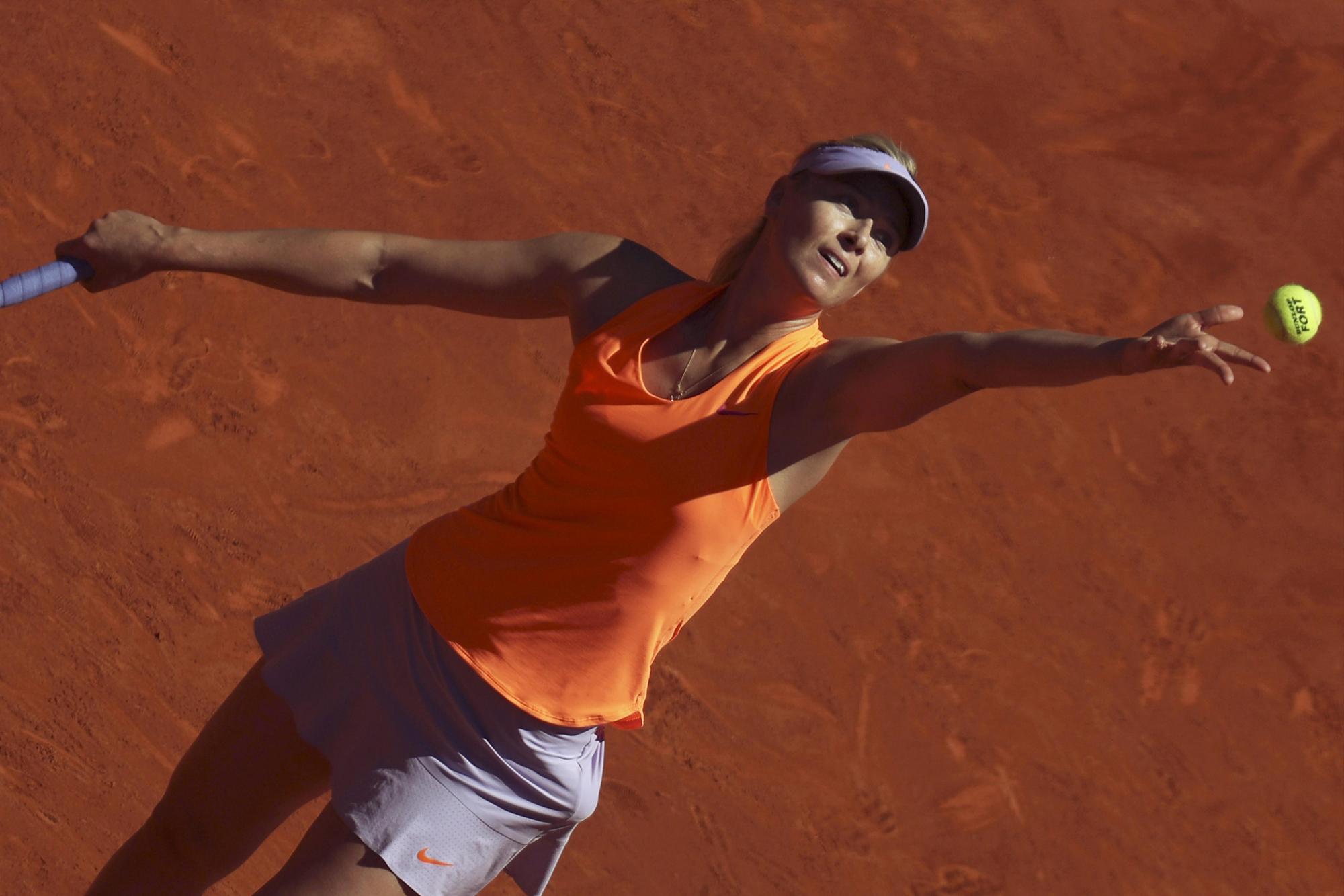 María Sharapova avanza a segunda ronda en Madrid María Sharapova avanza a segunda ronda en Madrid