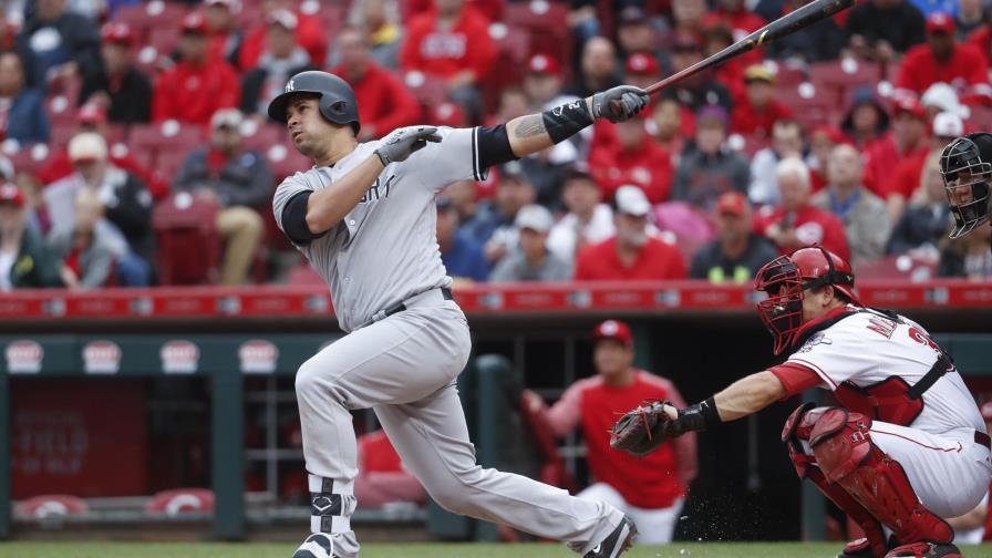 VÍDEO: Gary Sánchez pegó jonrón de 448 pies, pero los Yanquis cayeron en Cincinnati
