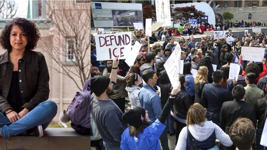 Policía de inmigración libera estudiante dominicana  citada para deportación