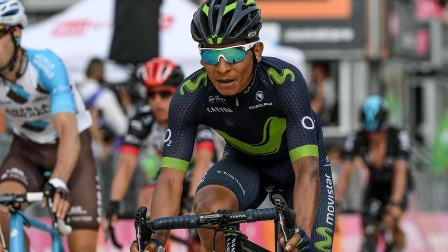 Colombiano Quintana gana 9na etapa del Giro y la camiseta de líder 