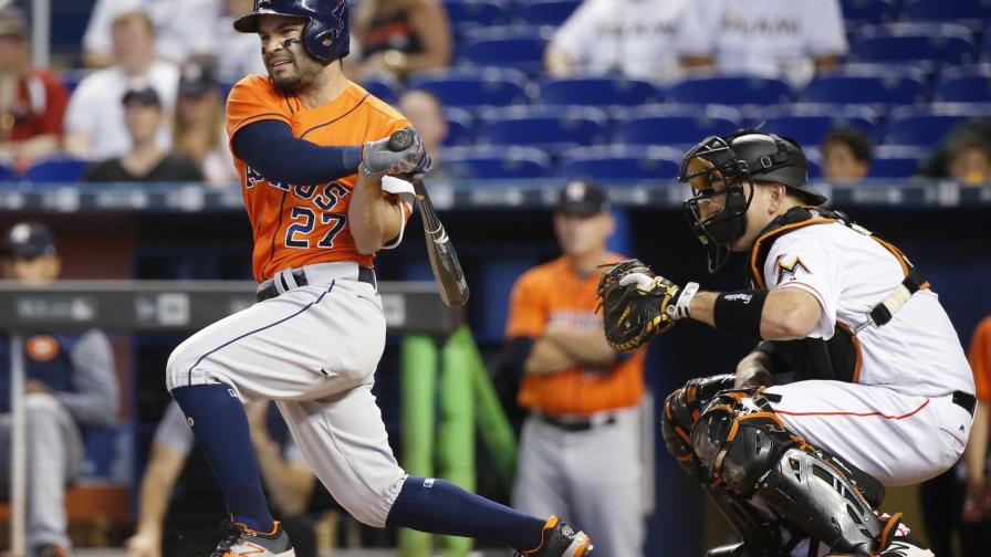Altuve se dejó sentir con cuatro extrabases en la blanqueada de Houston sobre Miami Altuve se dejó sentir con cuatro extrabases en la blanqueada de Houston sobre Miami