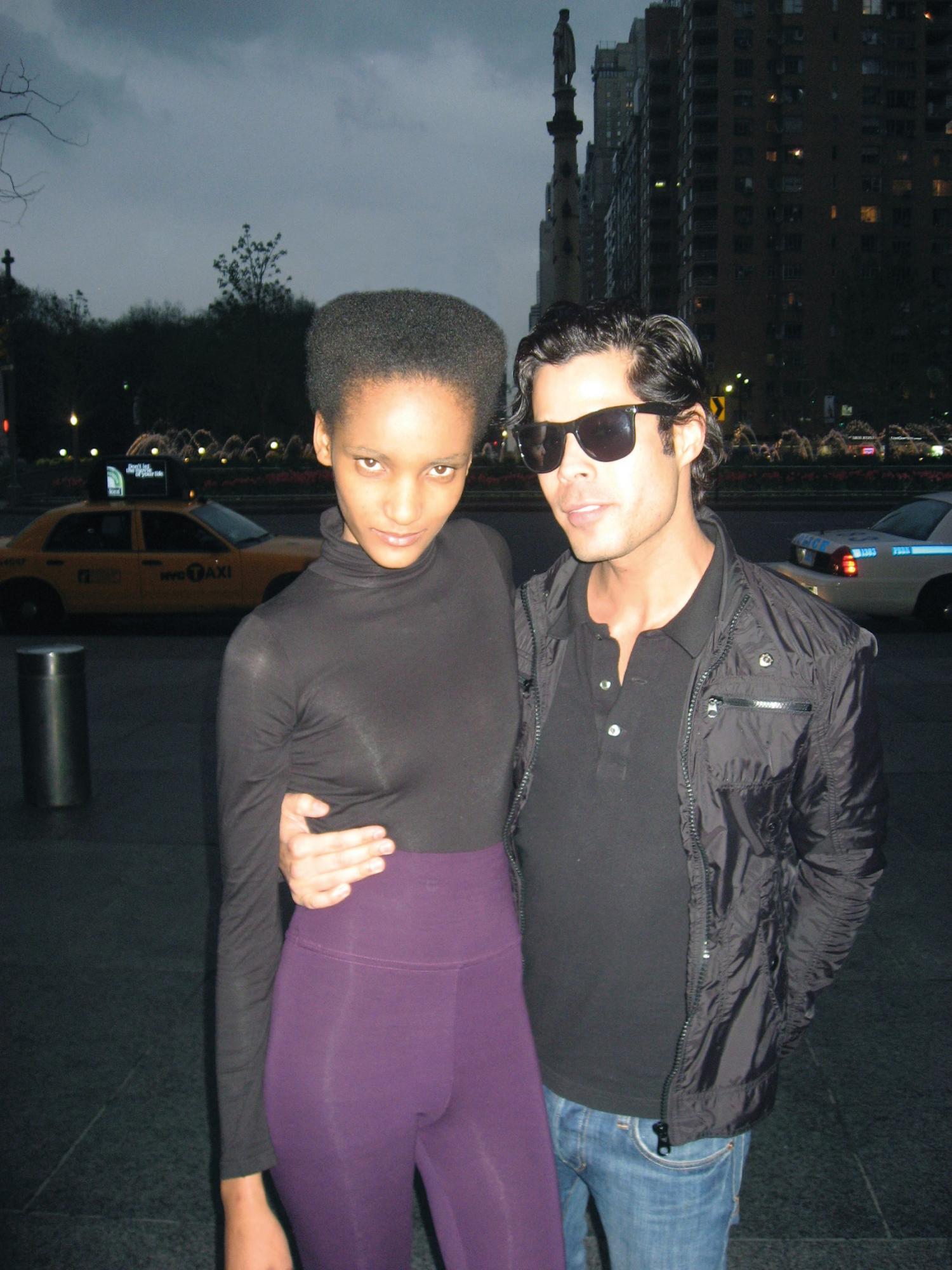 Junto a Rose Cordero.