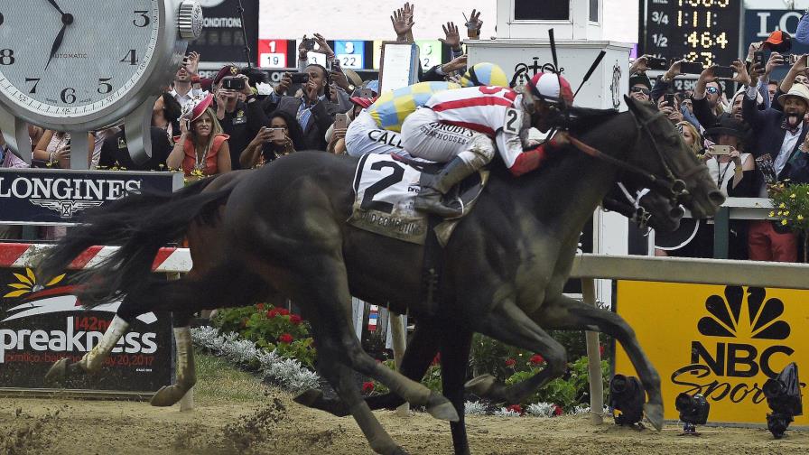 Javier Castellano ganan el Preakness 