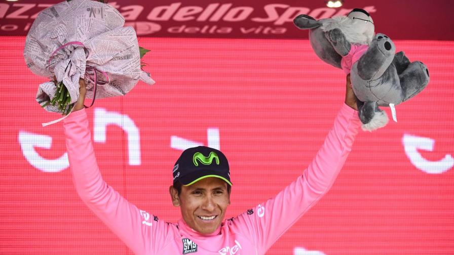 Nairo Quintana conserva maglia rosa en penúltima etapa del Giro Nairo Quintana conserva maglia rosa en penúltima etapa del Giro