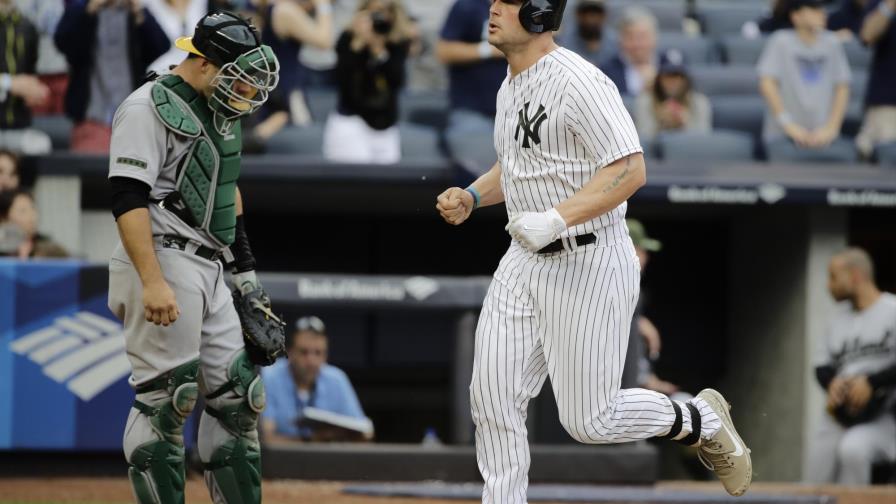 Con solo dos hits, los Yanquis derrotan a Atléticos 