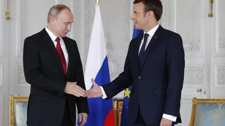 Presidente Macron recibe a Putin