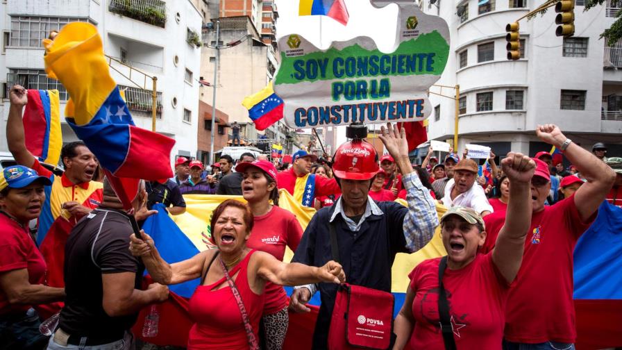 Chavismo vuelve a marchar en apoyo a la Constituyente propuesta por Maduro Chavismo vuelve a marchar en apoyo a la Constituyente propuesta por Maduro
