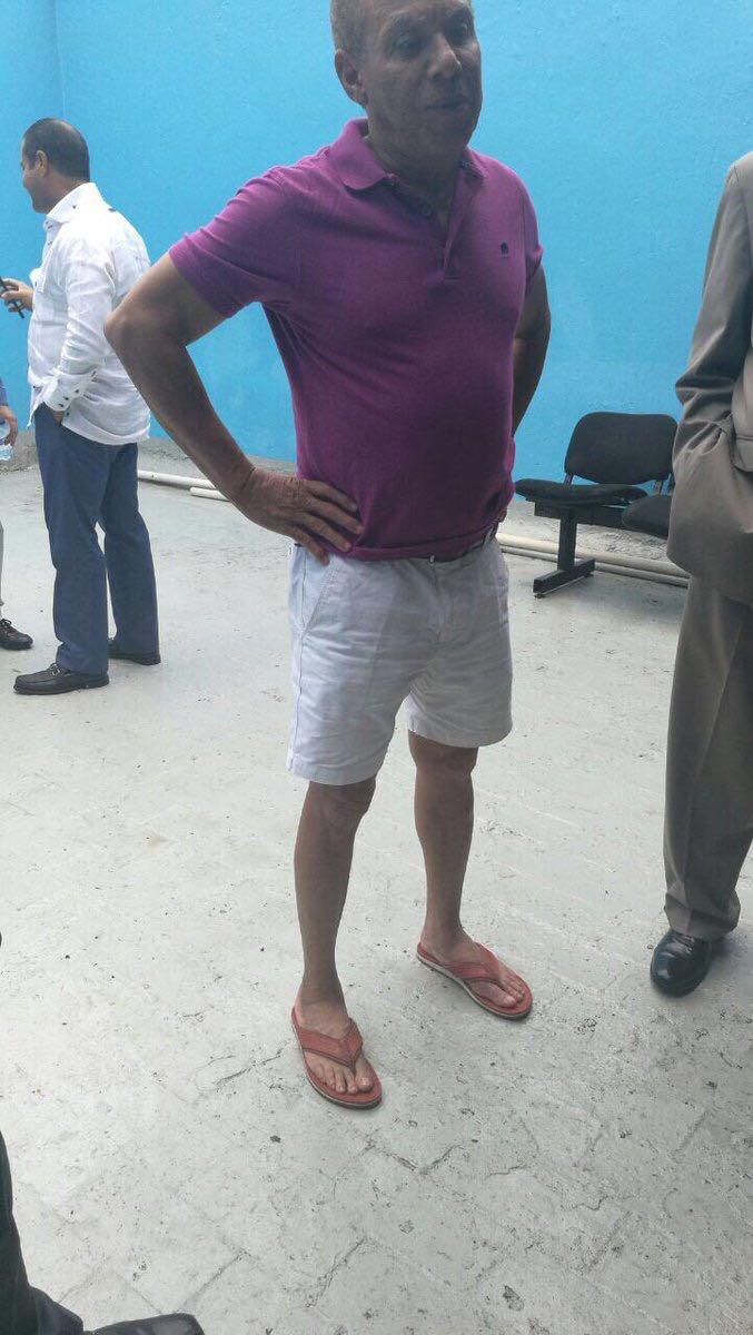 Trasciende foto de Ángel Rondón en pantalones cortos en el Palacio de Justicia
