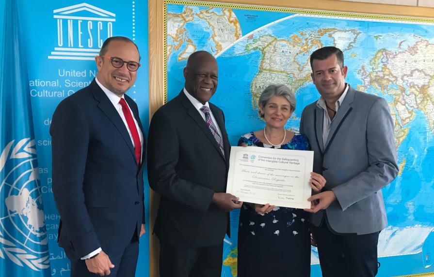 UNESCO entrega a RD acreditación del merengue como Patrimonio Cultural de la Humanidad 