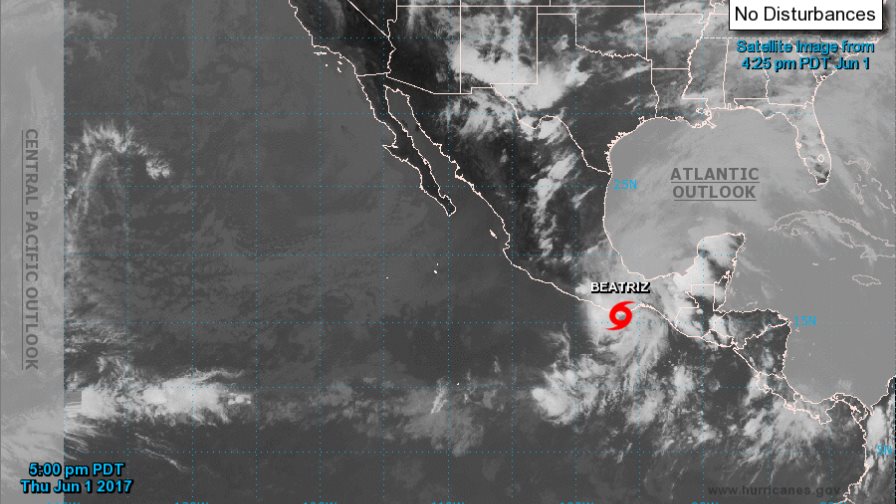 Tormenta tropical Beatriz se acerca al estado de Oaxaca Tormenta tropical Beatriz se acerca al estado de Oaxaca