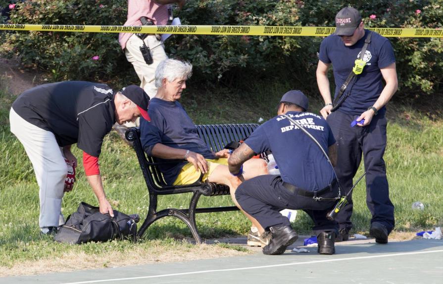 Un congresista republicano y varias personas heridas en tiroteo durante prácticas de béisbol