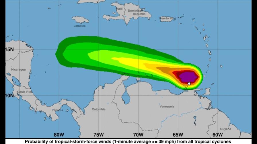 La tormenta Bret se debilitará a su paso por el sureste del Caribe La tormenta Bret se debilitará a su paso por el sureste del Caribe