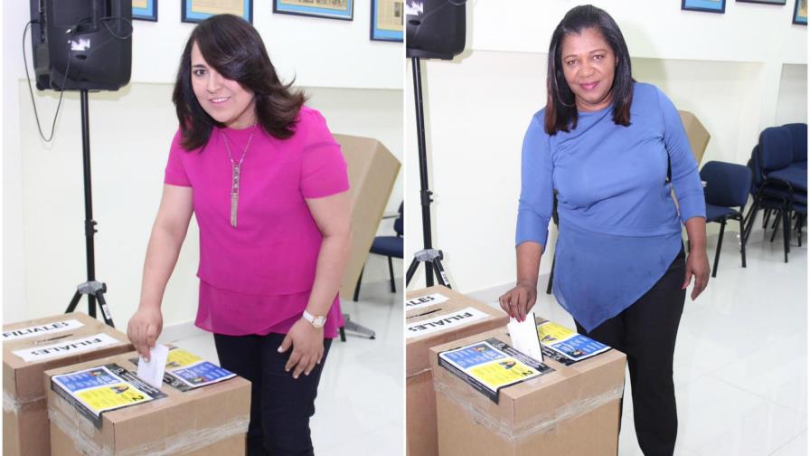 Candidatas a la presidencia de Acroarte ejercen su derecho al voto