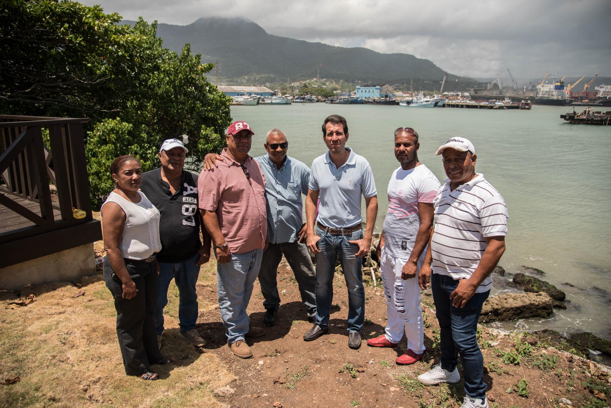 Miembros de la Asociación de Propietarios de Barcos Pesqueros y del Sindicato de Pescadores, de Puerto Plata.
