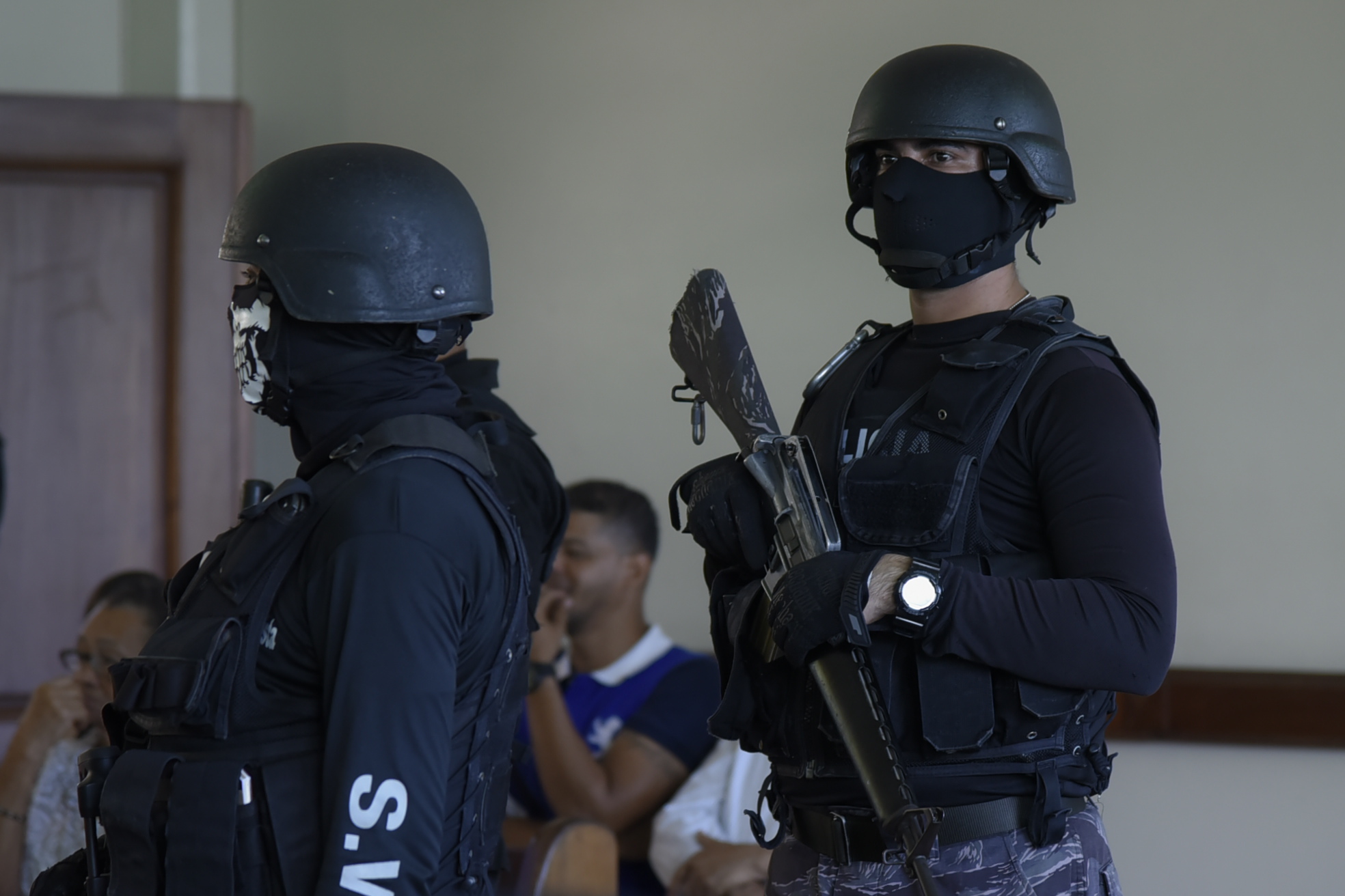 Vista de uno de los condenados por el asesinato de seis personas en 2011 en Santiago. 