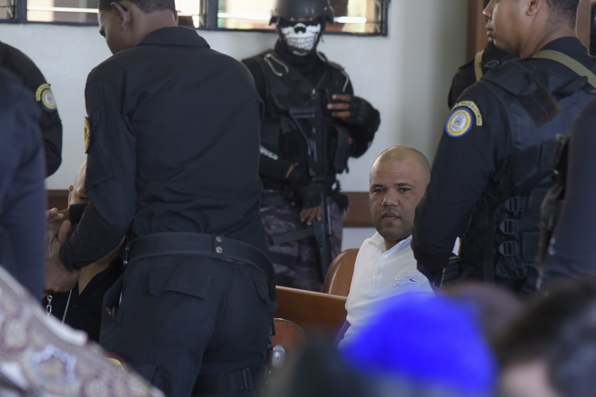 Vista de uno de los condenados por el asesinato de seis personas en 2011 en Santiago. 