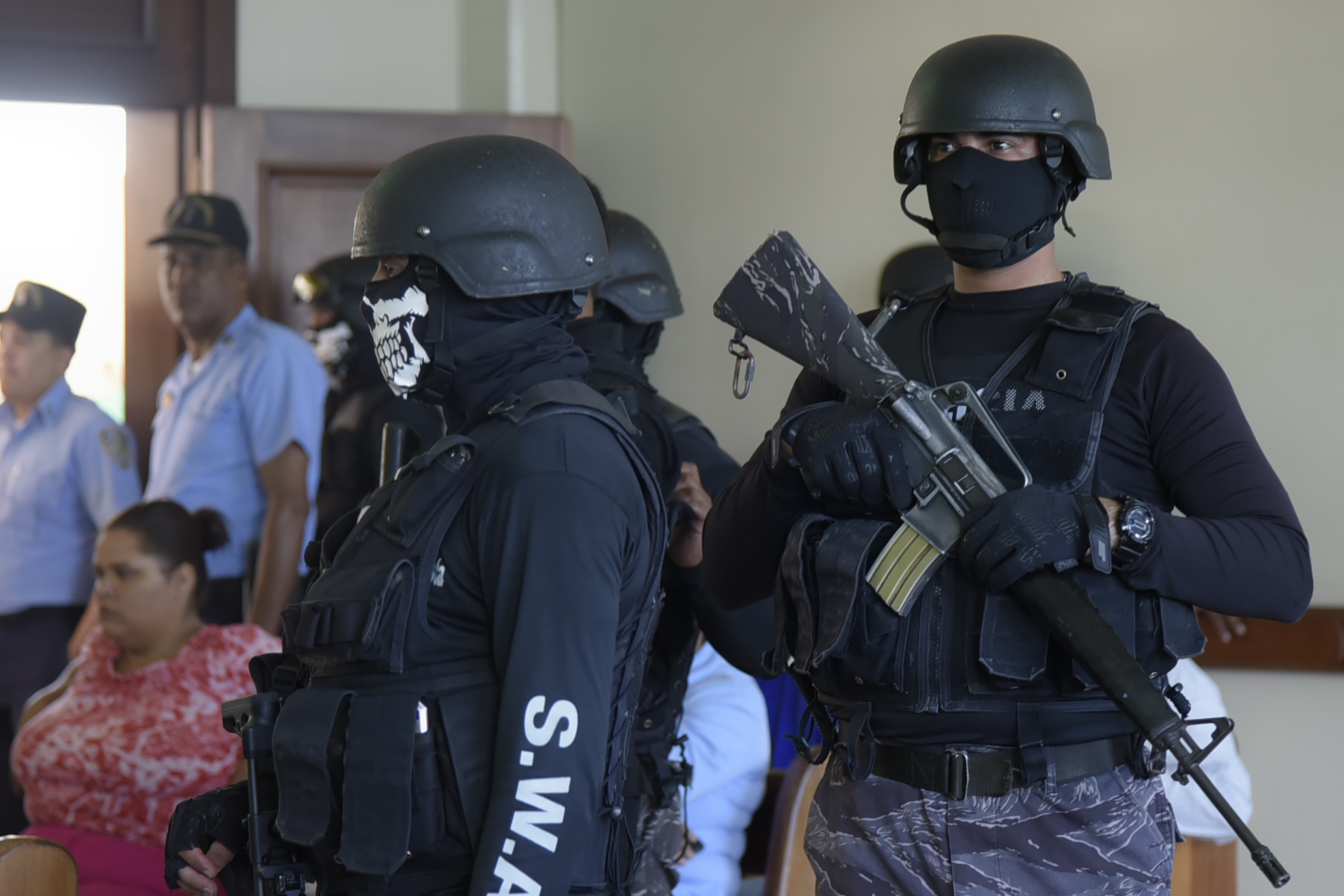 Vista de una de las condenadas por el asesinato de seis personas en 2011 en Santiago. 