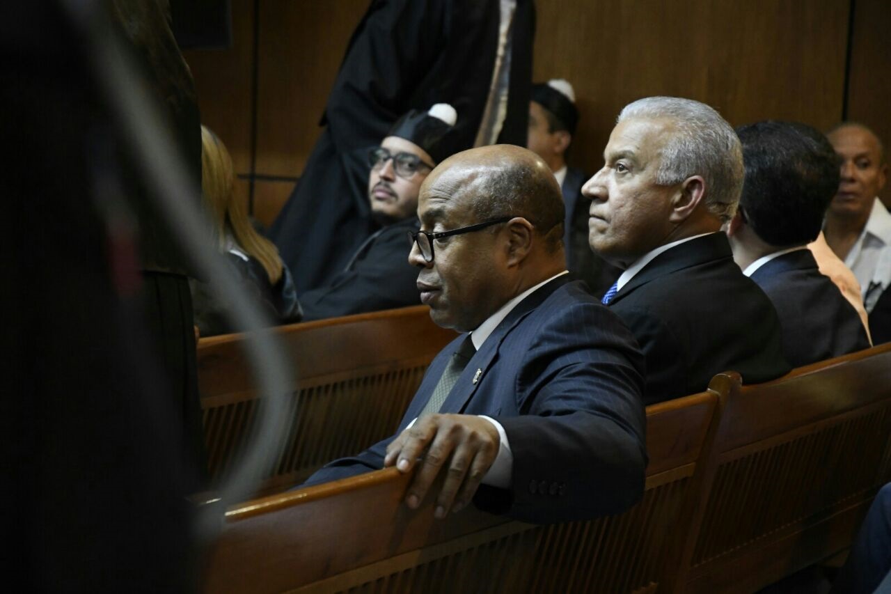 El diputado Alfredo Pacheco y el presidente del PRM, Andrés Bautista.