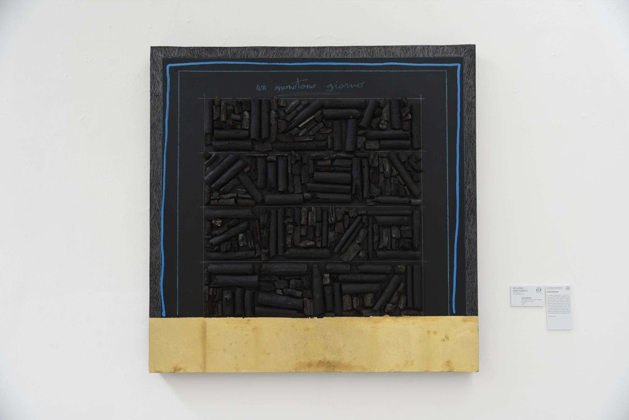 “Un día monótono” 35” x 35” (2017).