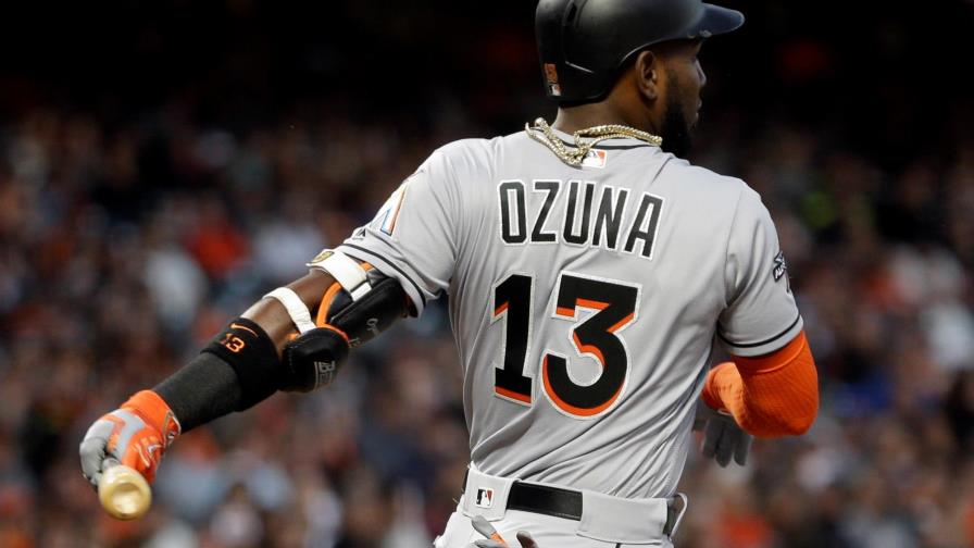 Marcell Ozuna dos remolcadas en triunfo de los Marlins sobre los Gigantes