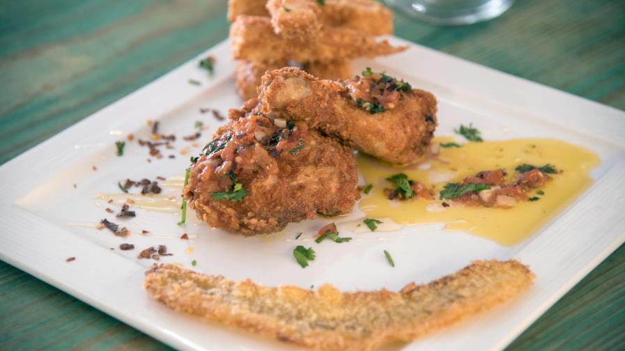 Paso a paso. Pollo frito con miel y picante 