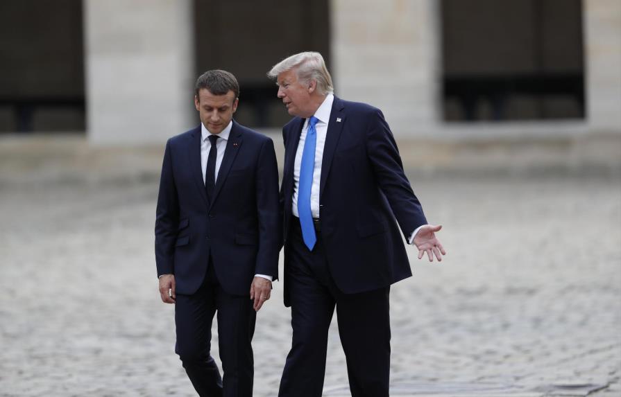 Macron defiende Acuerdo de París y Trump alega que “algo podría ocurrir”