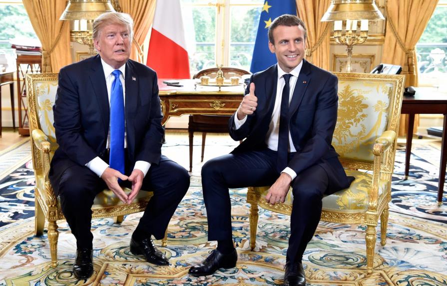 Macron y Trump apuestan por la sintonía en su encuentro en París