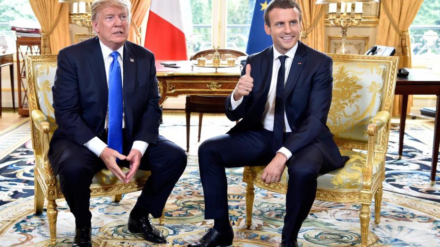 Macron y Trump apuestan por la sintonía en su encuentro en París