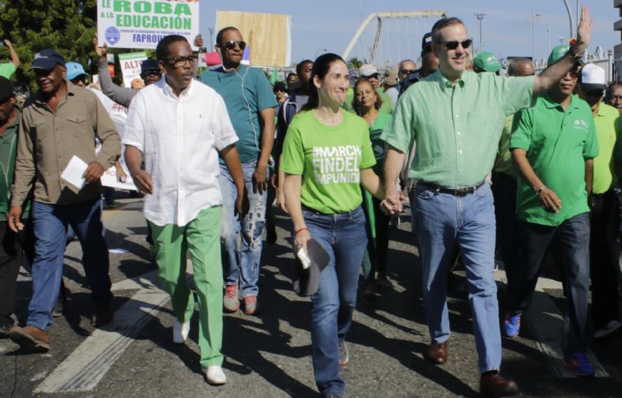 Luis Abinader llama a respaldar Marcha Verde este domingo