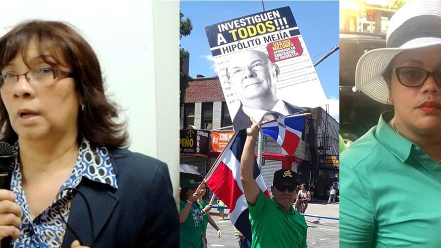  Pancarta contra Hipólito, la manzana de la discordia en Nueva York